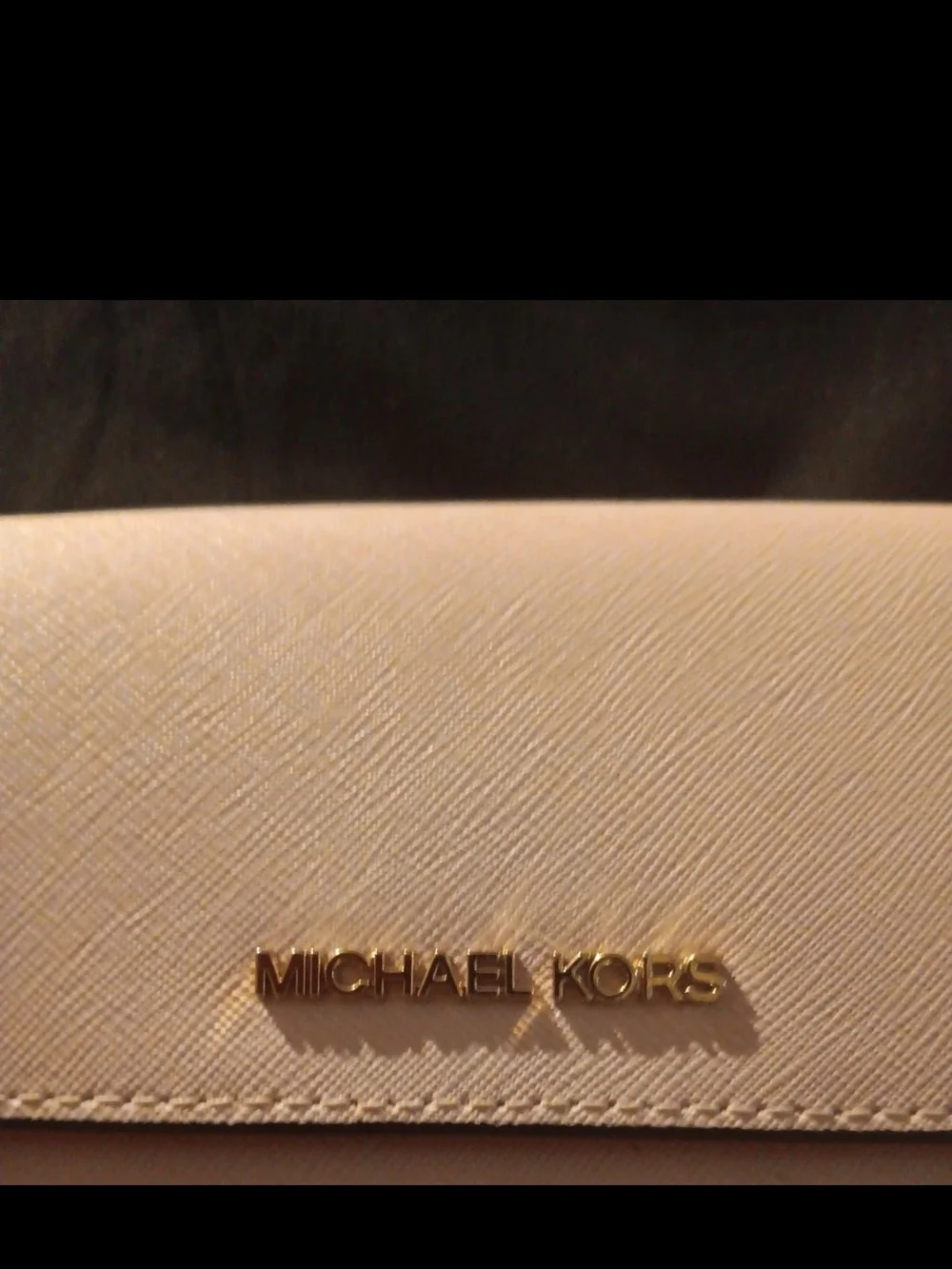 Michael Kors Pink Saffiano Leather Continental Wallet with Gold Logo